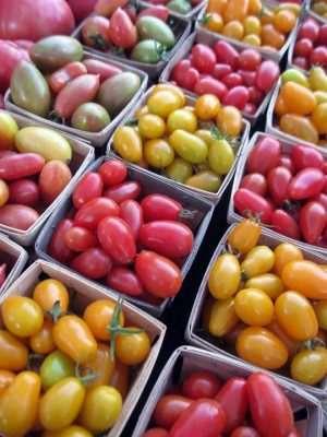 boxes of cherry tomatoes