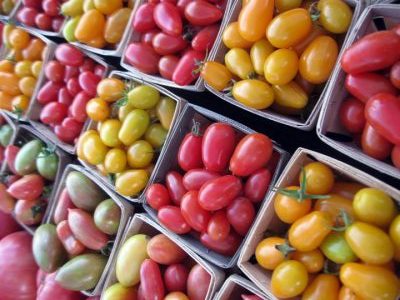 boxes of cherry tomatoes